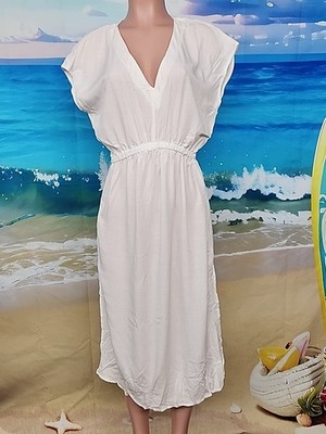 NWT Cupshe Women's  White Midi Cover-Up Dress size Extra Large