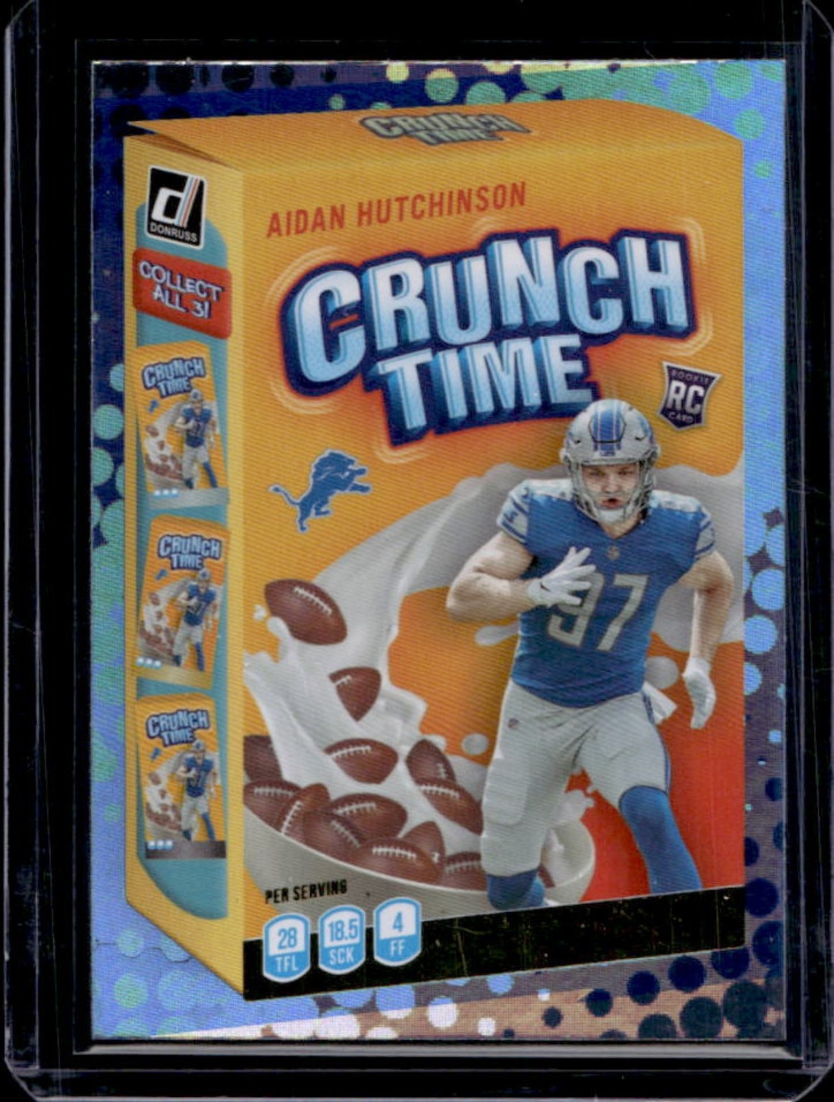 Aidan Hutchinson Panini Donruss Crunch Time #CT14 Galactic