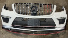 13-16 Mercedes X166 GL63 Sport Front Bumper Cover Assembly Diamond White OEM
