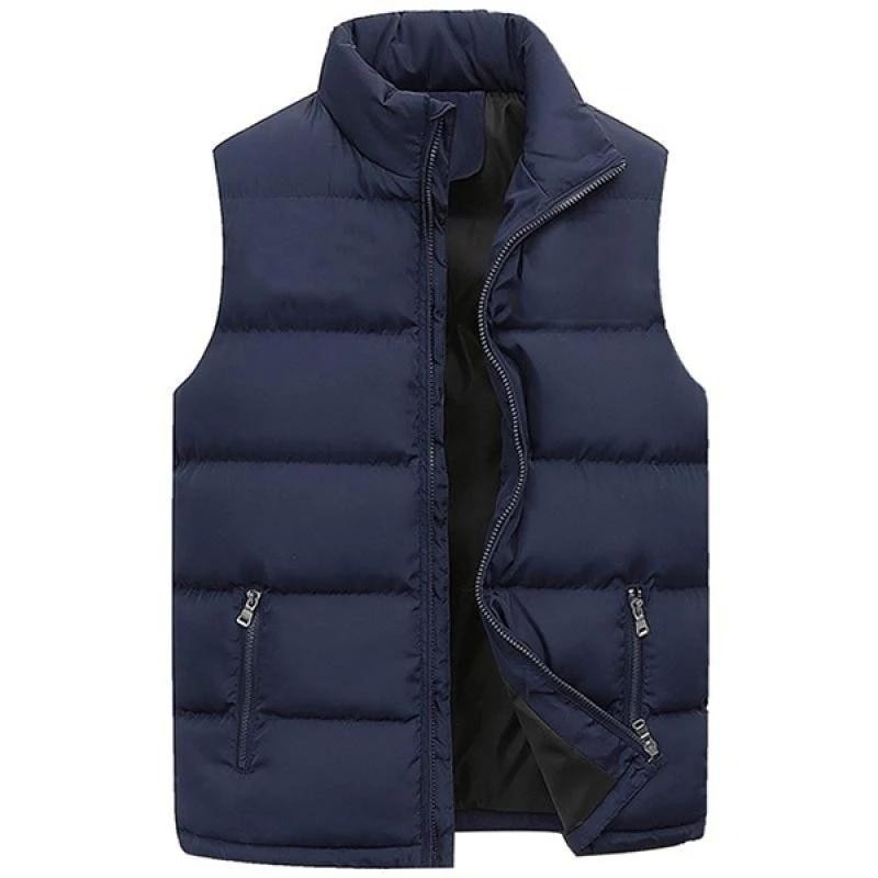 Warm Sleeveless Jackets Winter Waterproof Zipper Coat Autumn