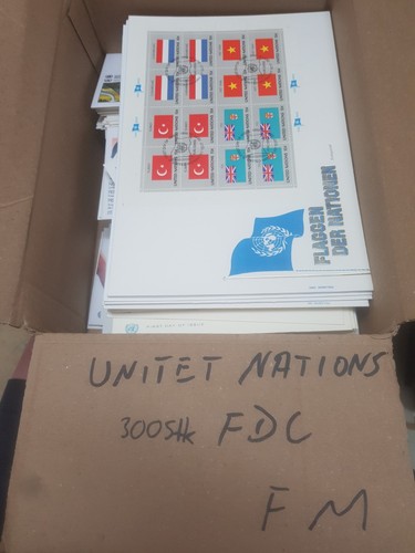 Fossa dei ritrovamenti 300 FDCS lettere primo giorno lettere ricevute Nazioni Unite F11