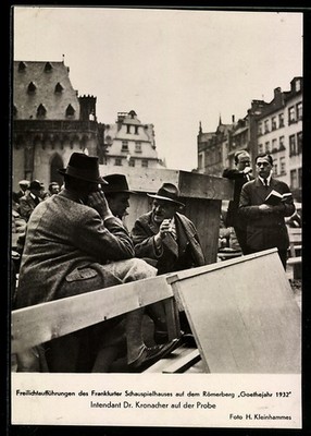 Actor Kronacher on Rehearsal, Postcard 
