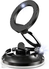 Magnetic Phone Holder for Car [90+LB Strongest Suction&3000gf Black