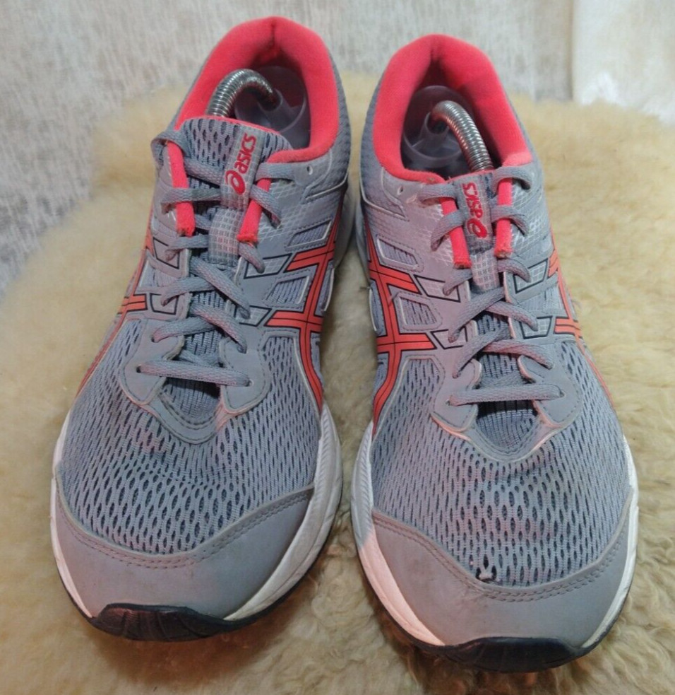 ASICS WOMENS GEL-CONTEND 6 RUNNING SHOES 1012A570 SIZE 9.5 GRAY PINK - GOOD COND thumbnail 11