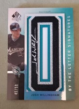 2007 UPPER DECK SP AUTHENTIC JOSH WILLINGHAM  BY THE LETTER SIGNATURES #45/50