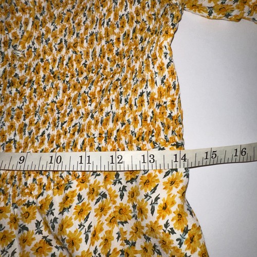 Faithfull The Brand Anthropologie tuta Cottagecore floreale fumè taglia M - Foto 11 di 13