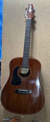 Vintage Aria Linkshänder Akustikgitarre 1980er Dreadnought - Projekt / Rep