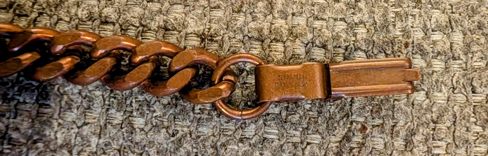 7" Long Solid Copper Bracelet - image 3