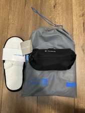 NEW United Airlines Polaris Business Therabody Pajamas Slippers Full Set