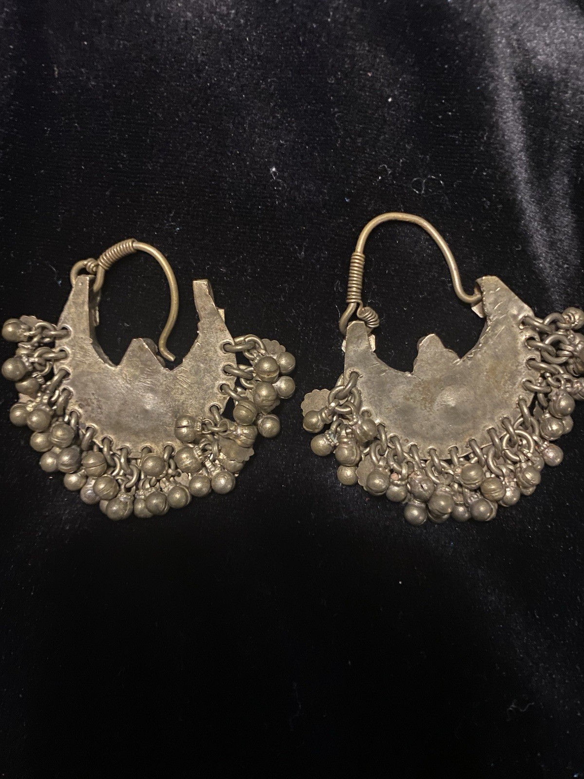 Ethnic Middle Eastern Brass Dangle Drop Earrings … - image 3