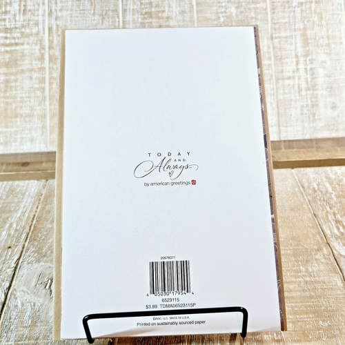American Greetings Birthday Card For Dad Brown Cake Wood Grain Love Lessons - Picture 8 of 8