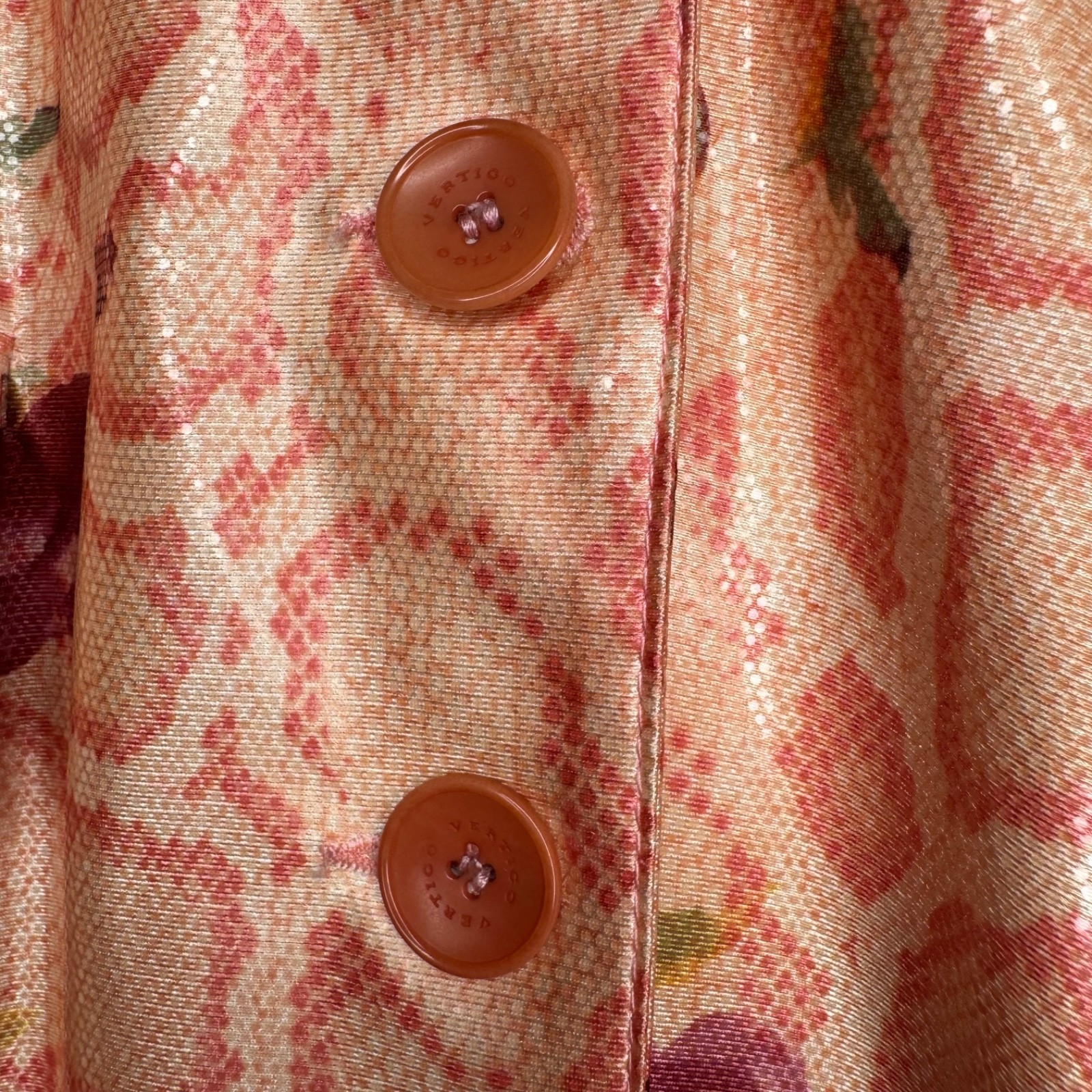 Vertigo Paris Snakeskin Roses Python Orange Pink … - image 17