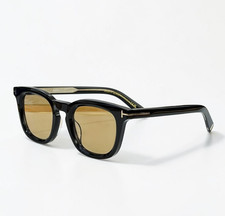 TOM FORD FT1326 Icon Square Black Yellow 48  24-145 Sunglasses New w/ Case