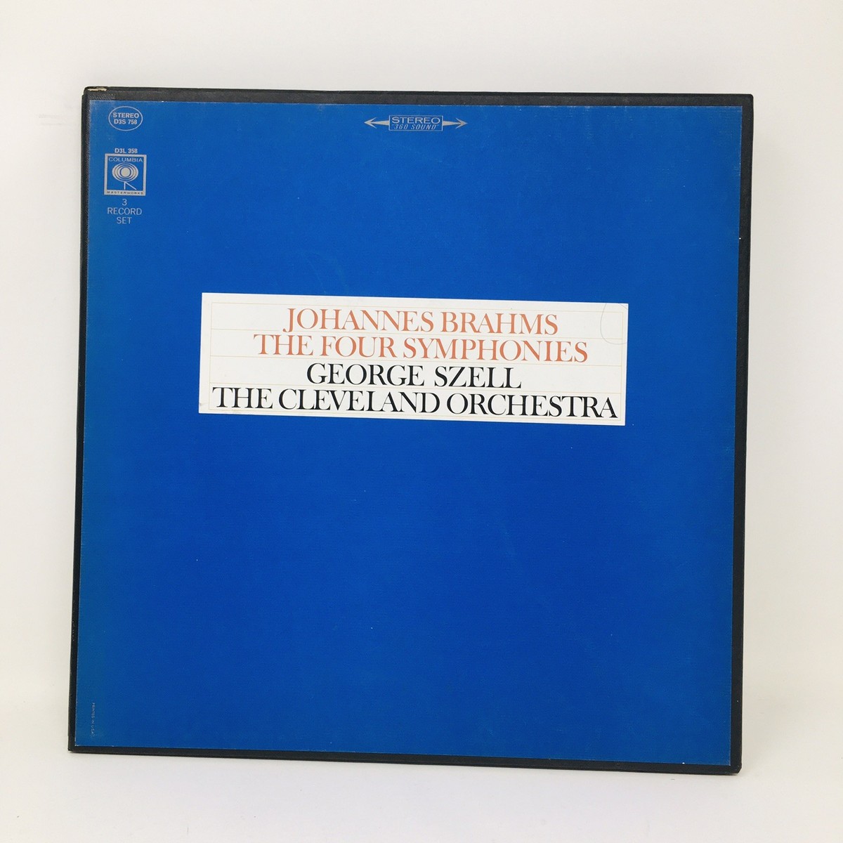 Johannes Brahms The Four Symphonies Szell Cleveland Orchestra 3 LP
