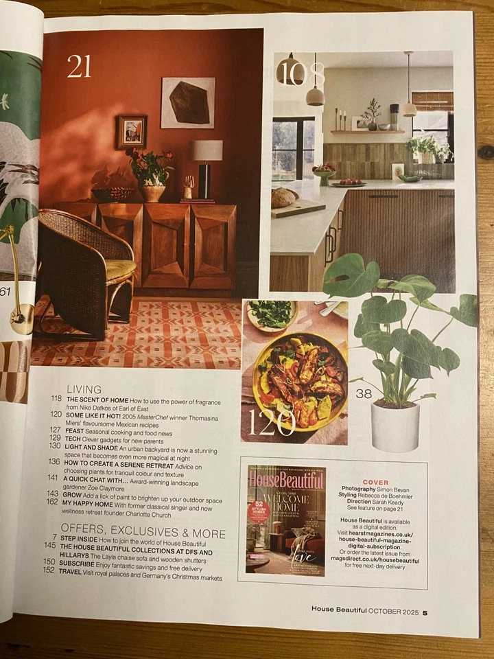 3 House Beautiful Magazines from October to December 25 in good clean condition - Image 4 of 4