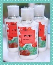 Bath Body Works 8 oz Poppy Floral Daily Nourishing Body Lotion x3