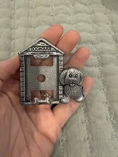 AMC Doghouse Dog House Picture Frame Pewter K Made In USA