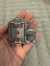 AMC Doghouse Dog House Picture Frame Pewter K Made In USA