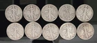 [Lot of 10] Silver 90% - Walking Liberty Half Dollar - $5 Face Value