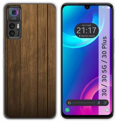 Silikonhülle Für TCL 30 / 30 5G / 30 Plus Design Holz Zeichnungen