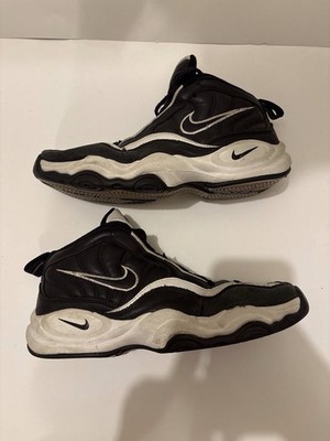Vintage 1998 Nike Air Bakin Black White Silver 831006-001 Size 9