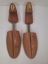 Vtg Nordstrom Men's Cedar Wood Split Toe Shoe Tree Pair - Made in USA - Medium