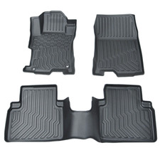 3 Pcs Floor Mats Liner For 2008-2012 Honda Accord Sedan 4 Door Tpe Rubber 3 Pcs Floor Mats Liner For 2008-2012 Honda Accord Sedan 4 Door Tpe Rubber