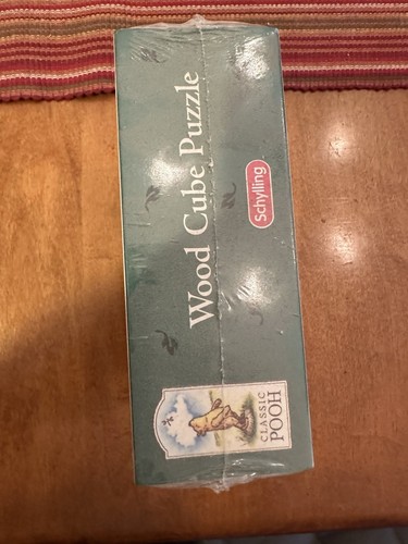 Schylling Classic Winnie the Pooh and Friends Wood Cube Puzzle - Rare - Picture 2 of 3
