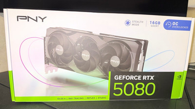 PNY NVIDIA GeForce RTX 5080 Overclocked 16GB GDDR7 Graphics Card
