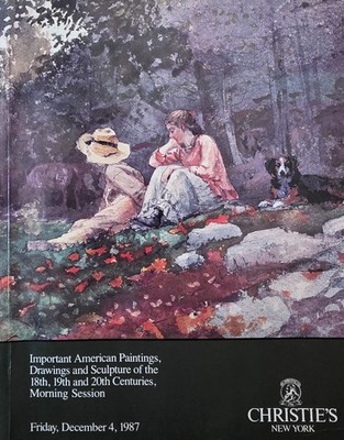 Christie's Imp American Paintings Drawings & Sculpture Auction Catalog Dec. 1987