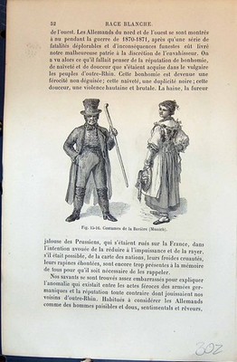 Alte Trachten Baviere München Bayern Volk 1880 Menschenrassen Humaines 19.
