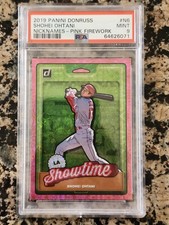 2019 Panini Donruss Shohei Ohtani #N6 Nicknames-Pink Firework PSA 9 Mint