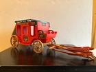 PLAYMOBIL Red Stage Coach US Mail (Set#3245), VINTAGE, COMPLETE, Good Condition