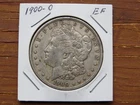 1900-O Genuine US Morgan Silver Dollar. EF, 90% silver