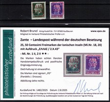 Zante 1 II i 2 II bez zarzutu czyste odkrycie Brunel VP #1377