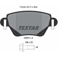 Textar 2355702 Bremsbelagsatz FüR Renault Kangoo KC0 1 FC0 1