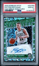 2020 PANINI DONRUSS OPTIC FAST BREAK SIGNATURES PAYTON PRITCHARD PSA 10 AUTO