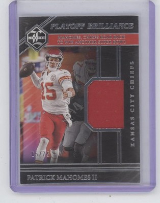 2024 Panini Limited Playoff Brilliance Patrick Mahomes II /75 Memorabilia