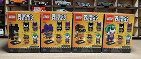 LEGO Brick Headz DC - Batman 41585, Batgirl 41586, Robin 41587, Joker 41588 LOT
