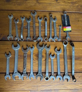 Job Lot Of Old/ Vintage Ring Combination Spanners