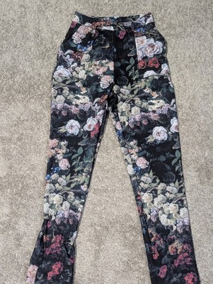 ''Take My Monet'' Cuffed Pants Claude Monet Blackmilk Clothing Women's XS