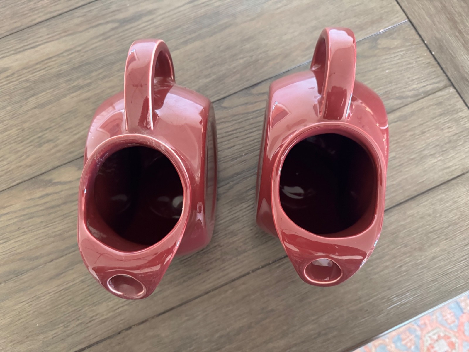 Vintage Chefsware - USA - Burgundy Water Pitcher Pottery -Homer Laughlin 2 avail