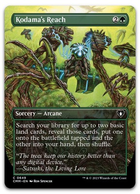 Kodama's Reach (Borderless) #649 (NM) Commander Masters CMM Magic MTG