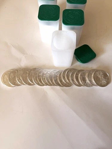 2020 American Silver Eagle 1oz Roll of 20 BU Coins in Mint Tube
