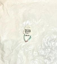 Jasmine Beaded Bracelet with Silver Charm