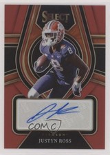 2022 Panini Select Draft Picks Rookie Signatures Red Prizm Justyn Ross Auto 05ol