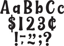 Black 4" Wild Whimsy Letters Combo Pack TCR9197 