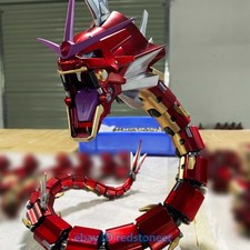 FunnyStudios Metal Gyarados Statue Anime Elf Figure Model Collection H30cm