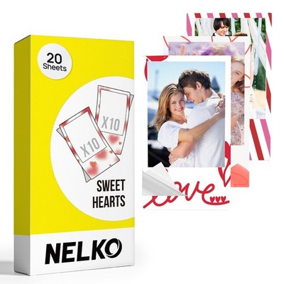 52.3x90mm Premium Sticky Back Photo Paper, 20-Pack Genuine PP01 & PP03 Pocket...