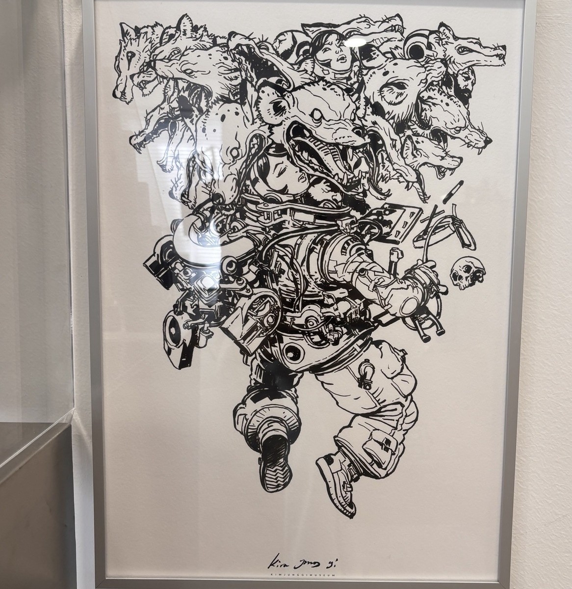 Kim Jung Gi Astronaut Wolf Lady Poster A3 Size Print Only Official